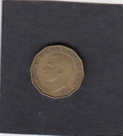 Beschrijving: 3 Pence FLOWERS